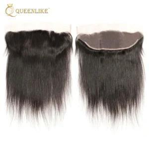 Long Lasting Natural Black Silk Straight Swiss Lace Frontal Closure