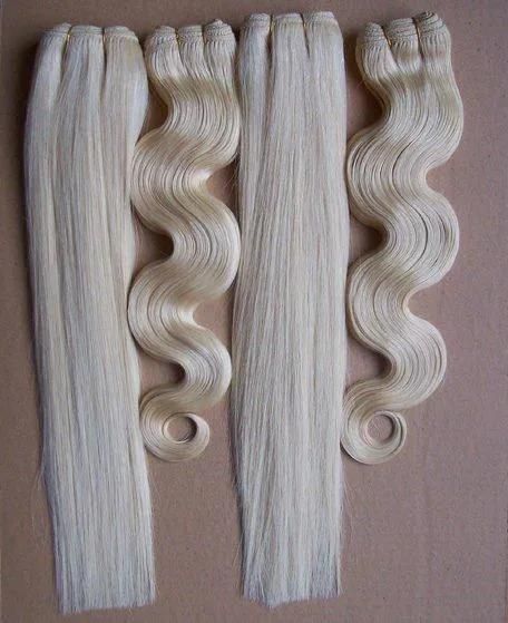 Virgin Hair Remy Hair Blonde Color Hair Weft Human Hair Extension