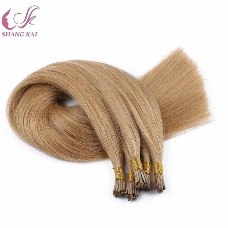 100% Top Quality Natural Hair Brazilian Keratin Hair Extension I Tipped Remy Hair