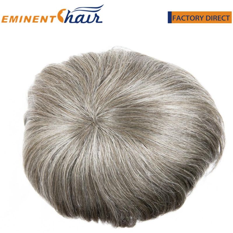 Human Hair Men′s Toupee Lace Hair Piece