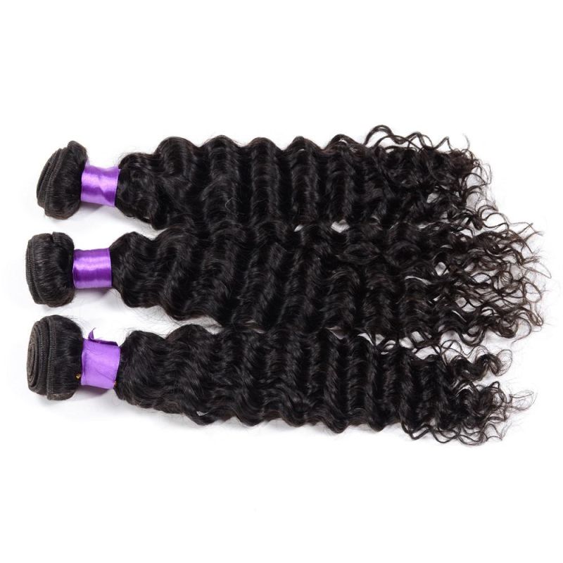 Virgin Brazilian Deep Wave Human Hair for Braiding