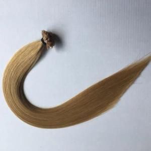 18# Prebonded Keratin Flat Nail Tip Brazilian Virgin Human Hair Extensions
