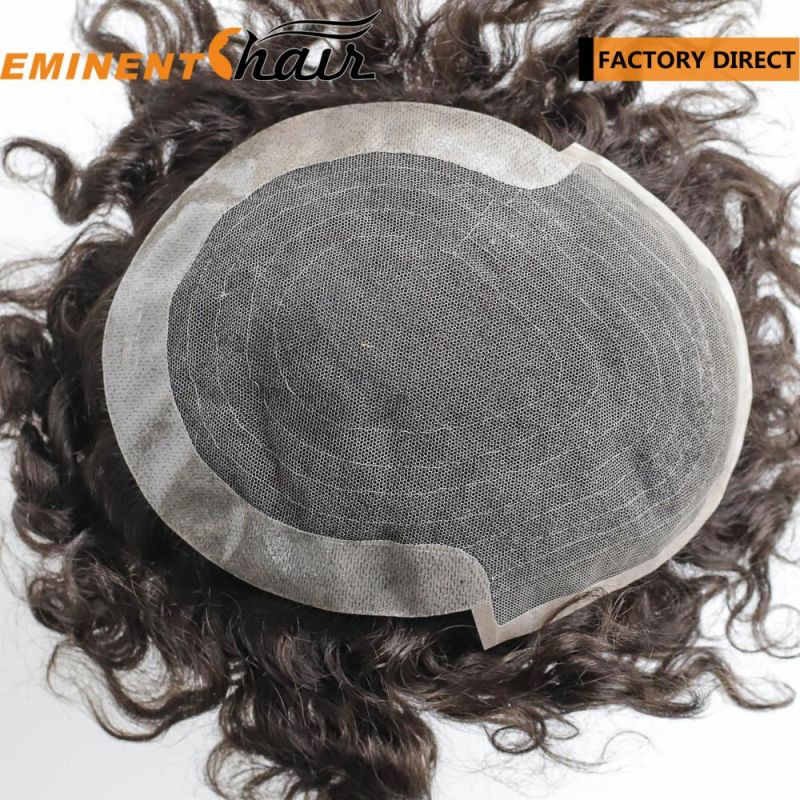 Factory Direct Custom Made Human Hair Men′s Hairpieces