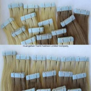 Indian Invisible Remy Tape Human in Hair Extensions, Grade 7A Double