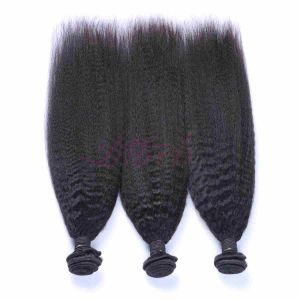 Peruvian Kinky Straight Double Weft Virgin Human Hairs