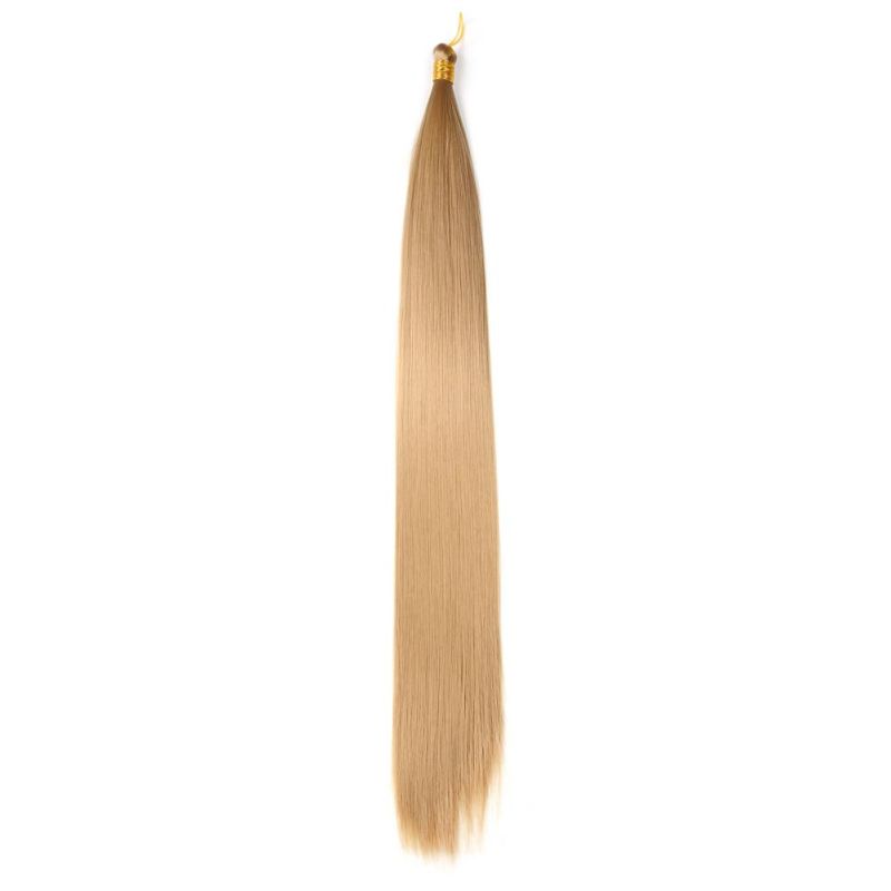 22" Synthetic Silky Straight Bulk Hair Extension Crochet Braid Hair Bundles