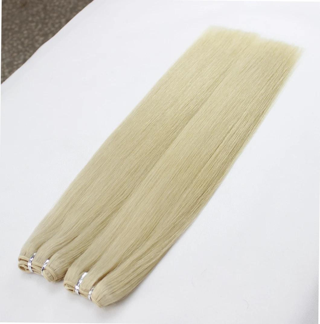Brazilian Straight Human Hair Hair Bundles Blonde Color Remy Human Hair Weaving Bundles Extensions 613