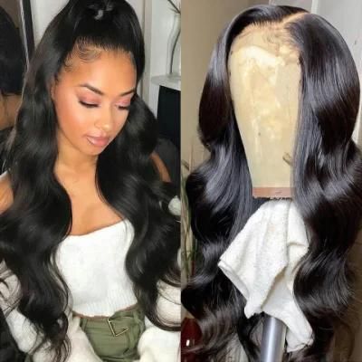 Brazilian Virgin Human Hair Natural Wave 13X4 Body Wave Lace Frontal Wigs for Black Women 150% Density 20&quot;