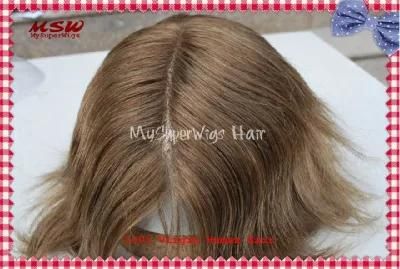 2022 Human Hair Bleach Knots Swiss Lace Hair System