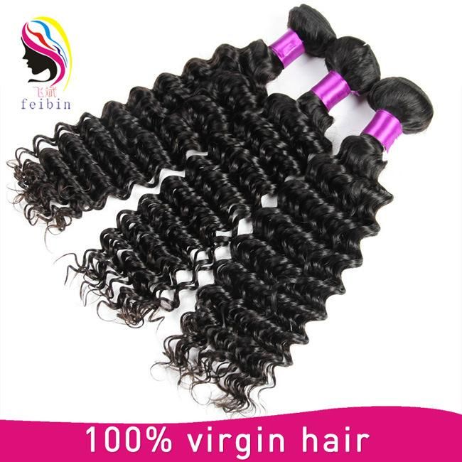 Factory Price Deep Human Wave Brazilian Human Hair Weaving
