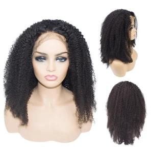 Morein Light Brown Swiss Kinky Curly Full Lace Wigs Raw Brazilian Human Hair Unprocessed Virgin Wig for Women