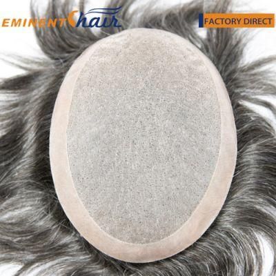 Customized Male Duro Fine Mono Base Toupee Human Hair Piece