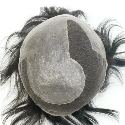Ljc1399 Clear PU with Lace Black Hair Wigs
