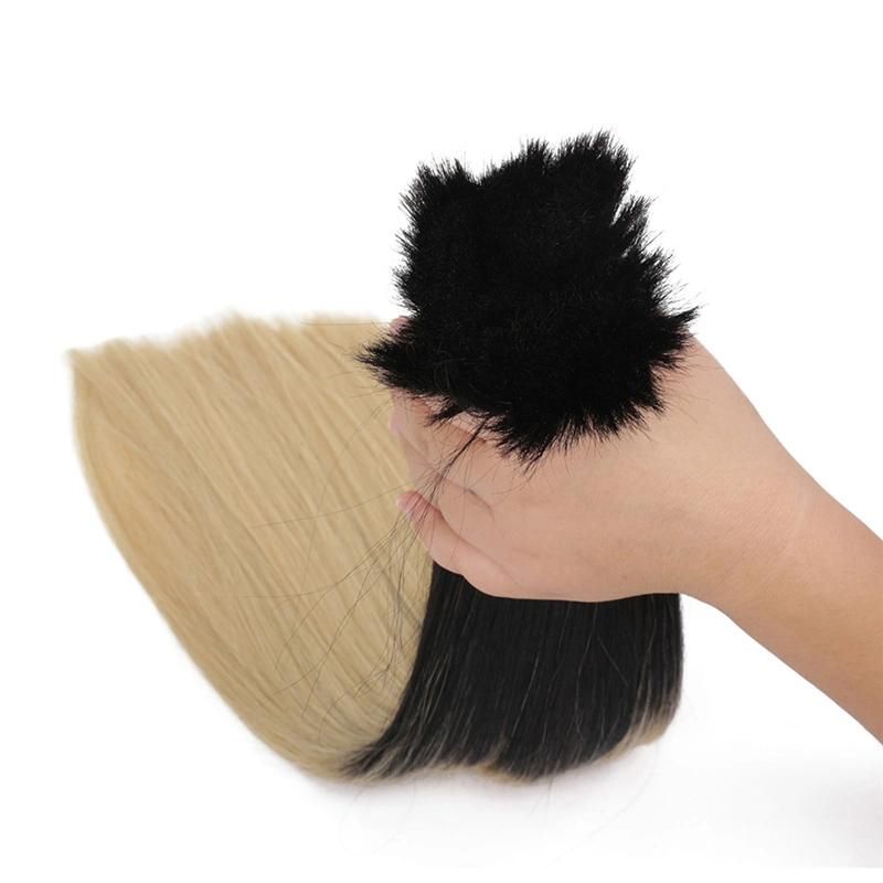 Cuticle Aligned Raw Virgin Straight Ombre 1b 613 Blonde Human Hair Bulks