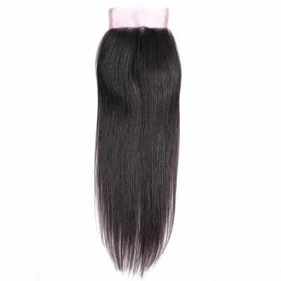 Good Quality Cheap Indian Virgin Human Hair Top Lace Closure Pieces 4*4 Silky Straight Closure