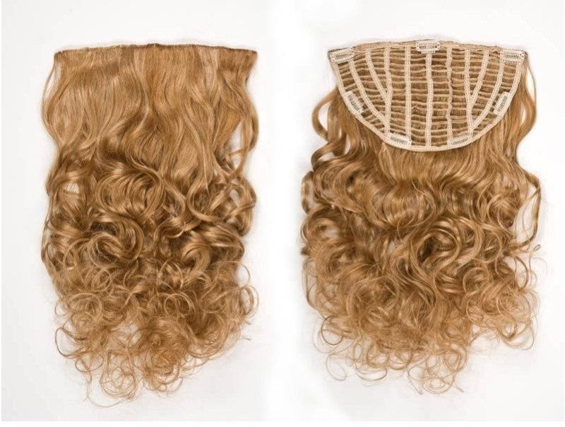 Clip in Half Wig Virgin Hair Clip on Hair Extensions (AV-HW00-27)