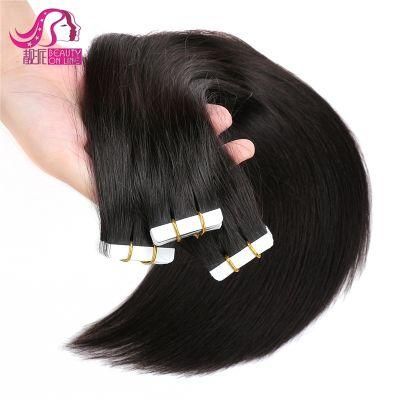 Invisible Virgin Brazilian Tape Hair Extensions Natural Black in Stock