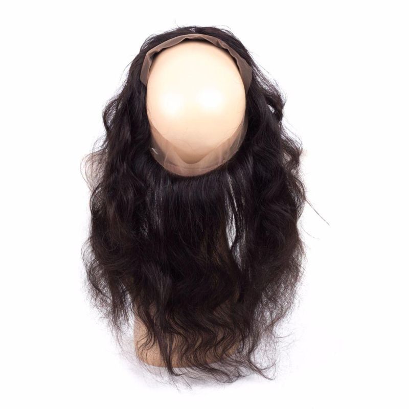 360 Lace Frontal Closure Brazilian Body Wave Closure Free Part Baby Hair Around Remy Human Hair
