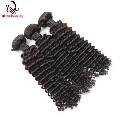 Alinybeauty Wholesale Raw Mink Virgin Brazilian Hair Bundles Unprocessed Deep Wave Hair Cuticle Aligned 100% Human Hair Extensions