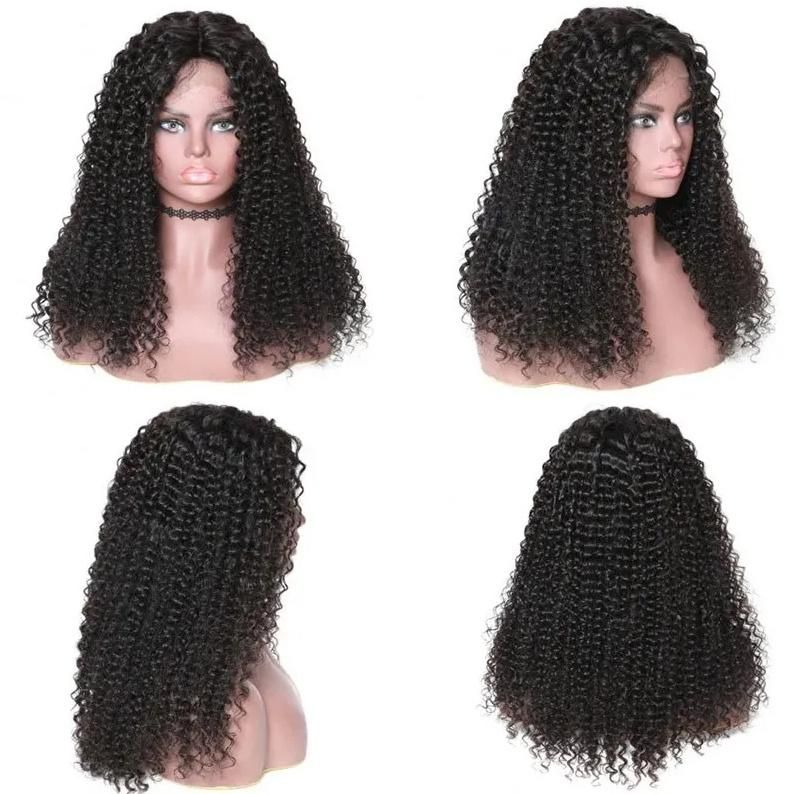 New Arrival Brazilian Jerry Curly Human Hair Lace Wig