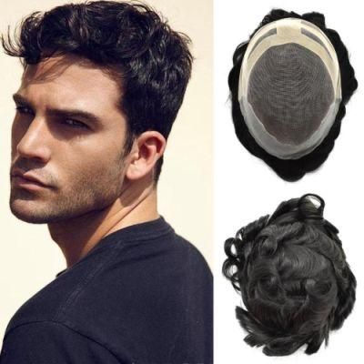 Kbeth Men Toupee Indian Remy Human Hair Toupee for Males Durable Hair Piece Mono with Cheap Toupee for Men Made in China Wigs