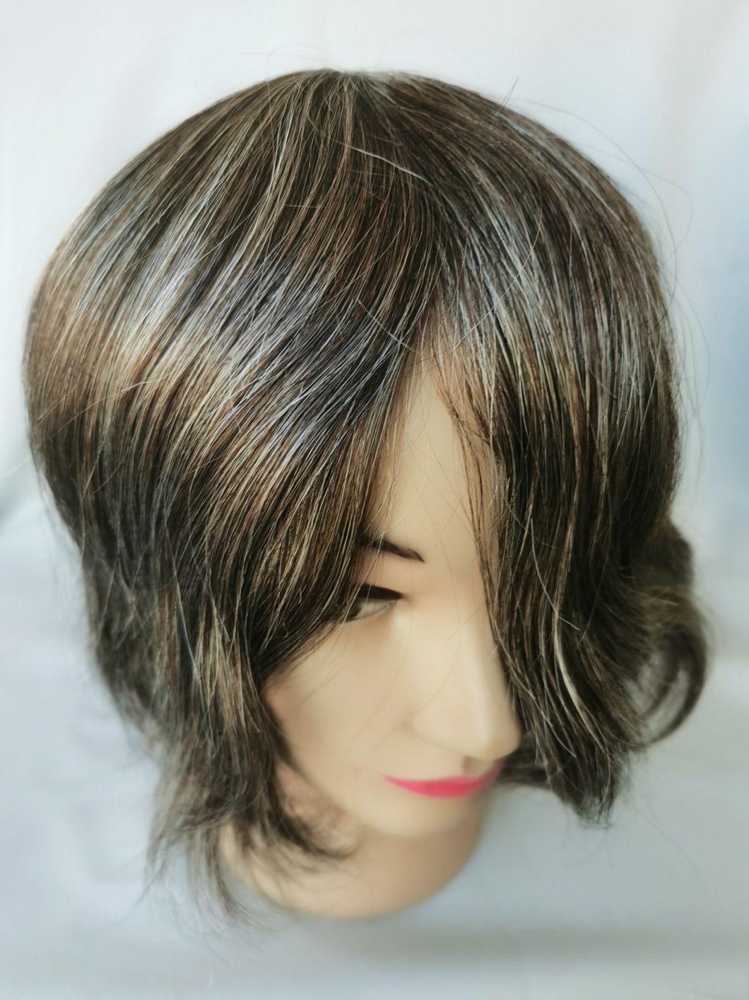 2022 Most Comfortable Clear PU Base Men′ S Wig Made of Remy Human Hair