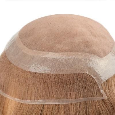 Mono with PU Gauze Around and French Lace Front Women&rsquor; S Toupee