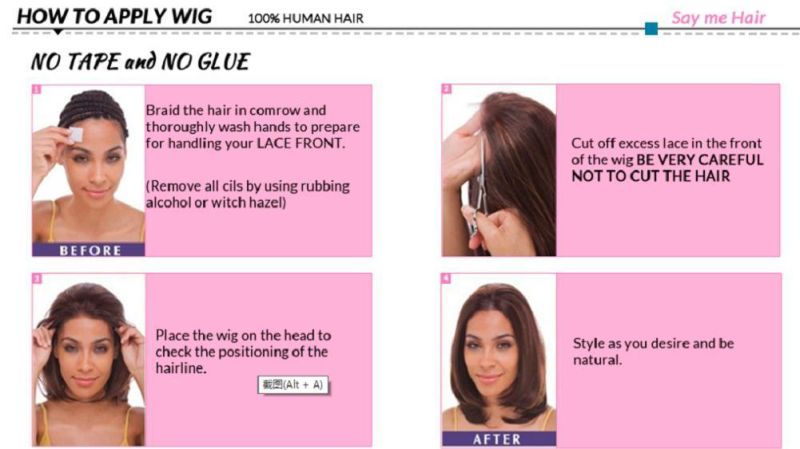 Straight Lace Front Wigs Brazilian Virgin Unprocessed Human Hair Wigs 14"
