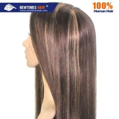 French Lace Poly Sides High Quality Customized Women Human Hair Wig