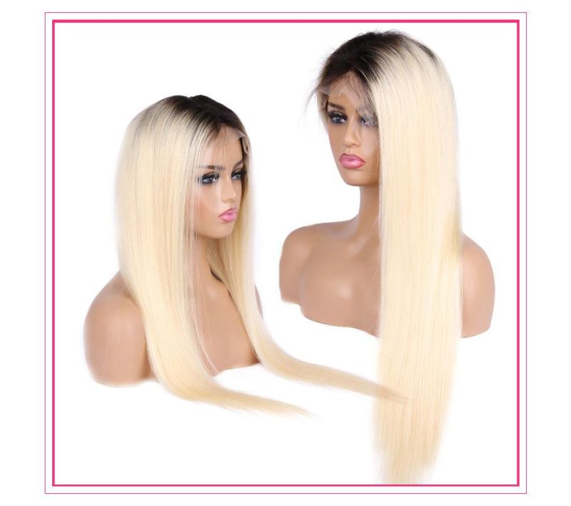 Transparent 1b 613 Lace Frontal Human Hair Straight Wigs Long13X4 13X6 Blonde Lace Front Wigs for Black Women Preplucked Ombre Colored