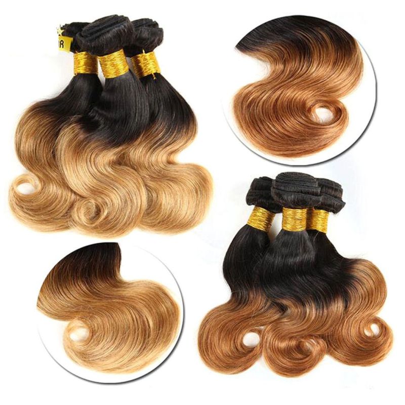 Body Wave Bundles 1b/27 and 1b/30 Blond Bundles Ombre Brazilian Hair Weave Bundles Bob Remy Human Hair Bundles Deal