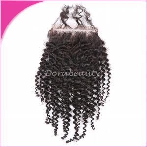 Brazilian Virgin Remy Hair Kinky Curly Top Lace Closure