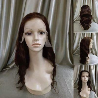 13*4 Body Wave Glueless Swiss Lace Frontal Wigs Raw Indian Human Hair Lace Wigs Virgin Cuticle Aligned Body Wave Lace Front Wig