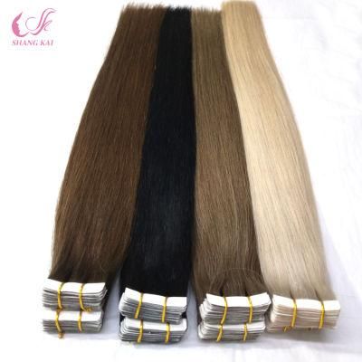 Different Colors Full Cuticle Aligned Tape in Hair Extension