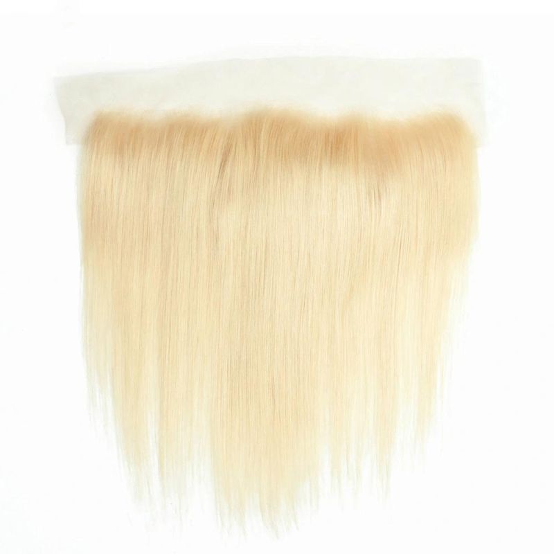 613 Blonde Straight Hair 3 Bundles with Lace Frontal Closure with Baby Hair Honey Blonde Hair Bundle with Frontal Remy