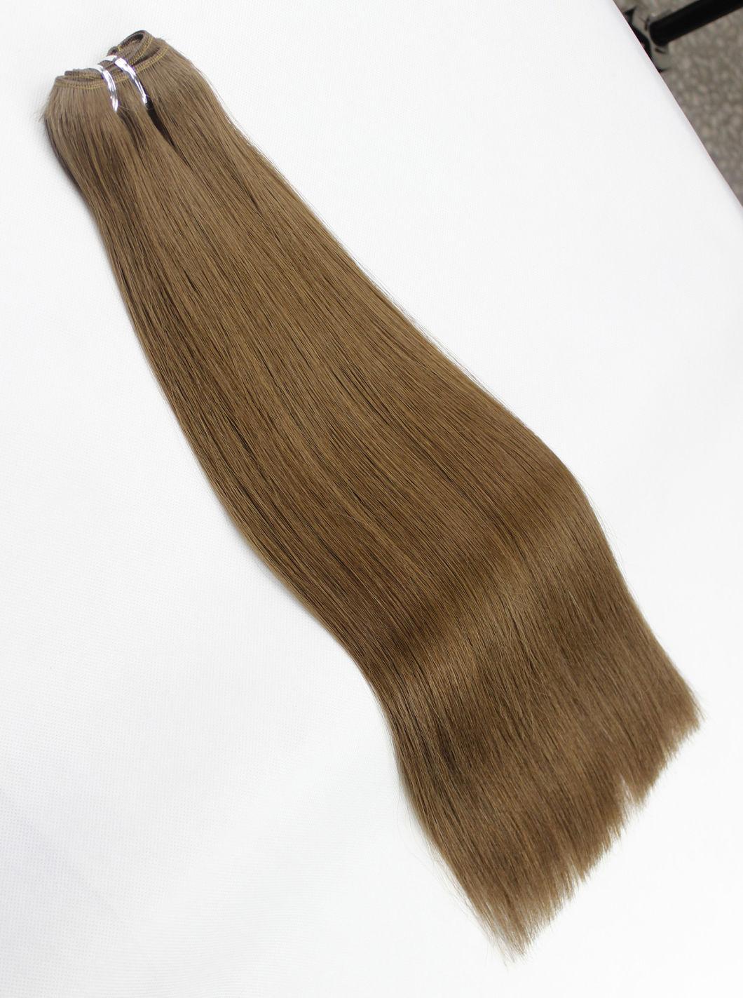 Straight Brazilian Human Hair Hair Bundles Brown Color Remy Human Hair Weaving Bundles Extensions