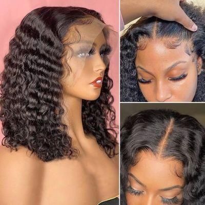 Super Quality HD Transparent 13*4 Lace Front Human Hair Wig for Black Women