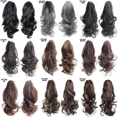 Natural Wave Claw Clip in Ponytail Hairpiece Muti Color