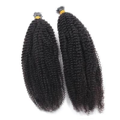 I Tip Keratin Pre Bonded Hair Extensions Real Remy Russian Human Hair on The Capsule Fusion Hair 0.8g/S 16 - 20 Inch 40g/Pack