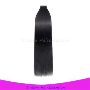 Tape Hair Extensions Blue Glues Soft Silk Straight Brazilian Remy Hair