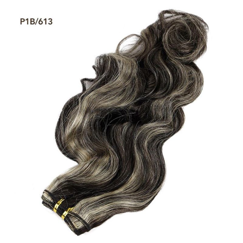 Platinum Blond Brazilian Human Hair Bundle Body Wave Hair Weave Bundles 10"-30" Remy Hair Extensions Brown #2 #4