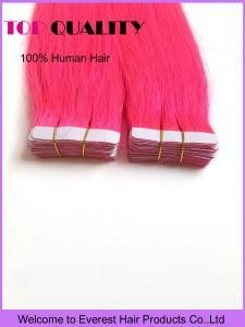# B. Pink Skin Weft Brazilian PU Weaving Hair Extension Tape Remy Human Hair