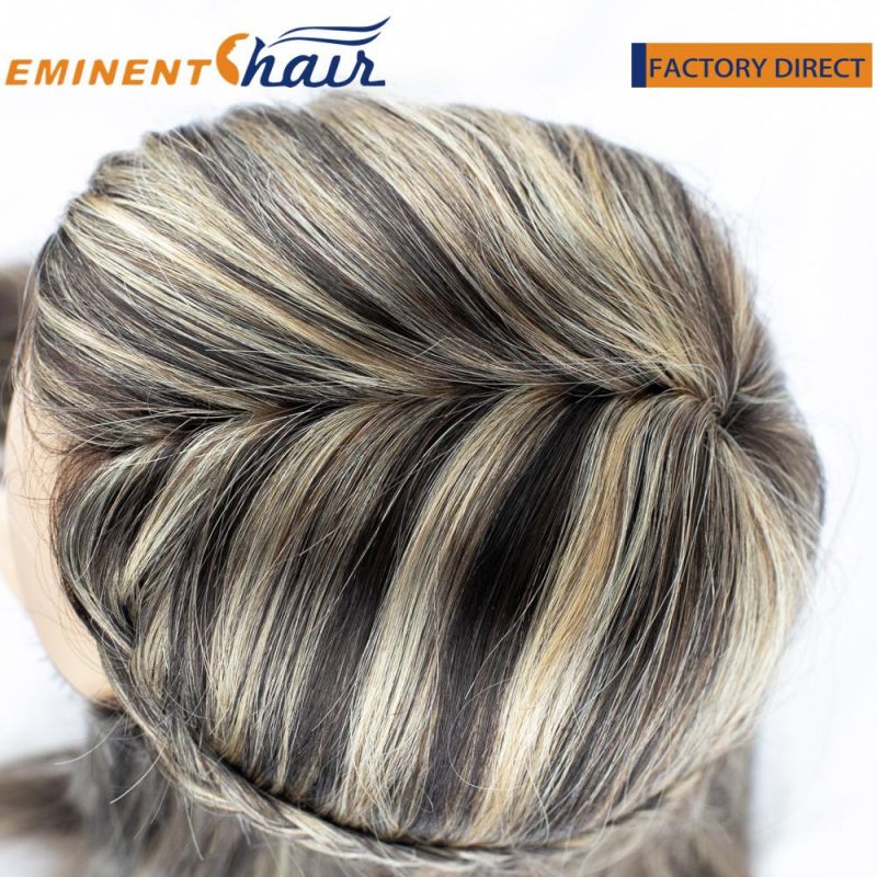 Custom Double French Lace Highlight Spots Wig for Women
