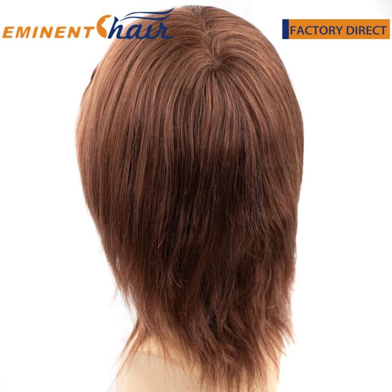 Ultra Skin with Lace Wig Red Human Hair Custom Hairpiece for Women