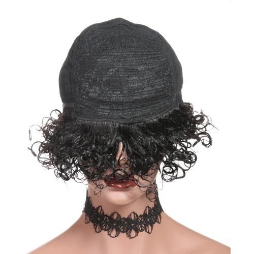 Human Hair Short Curly Wigs Black Afro Curly Wigs