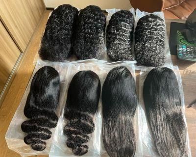 10PCS 2X (14-22) Vendors 13X4 Perruque Lace Front Human Hair Wigs