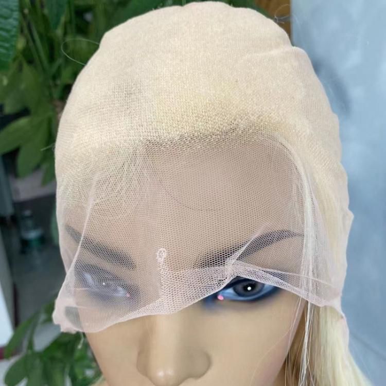 Cheap 30 Inch 613 Preplucked HD Transparent 370 Full Lace Braided Women Wig with Baby Hair Caps 180% 250 Desity Human Virgin