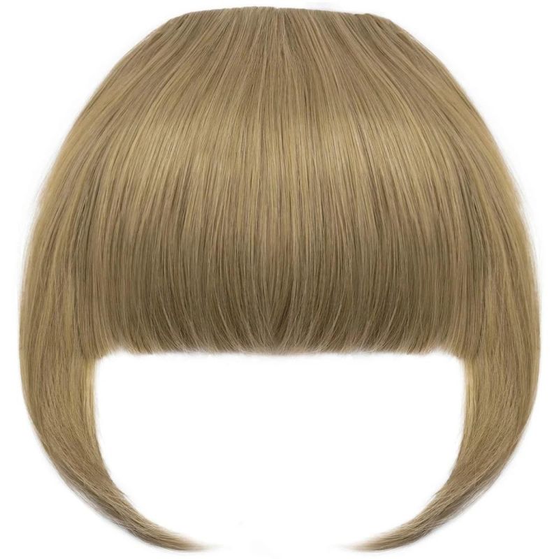 Kbeth Hair Bangs Extension for White Women 100% Natural Brazilian Human Hair Pieces Remy Bangs, Clip Natural Human Hair Bangs Extensions Clip in Wholesale