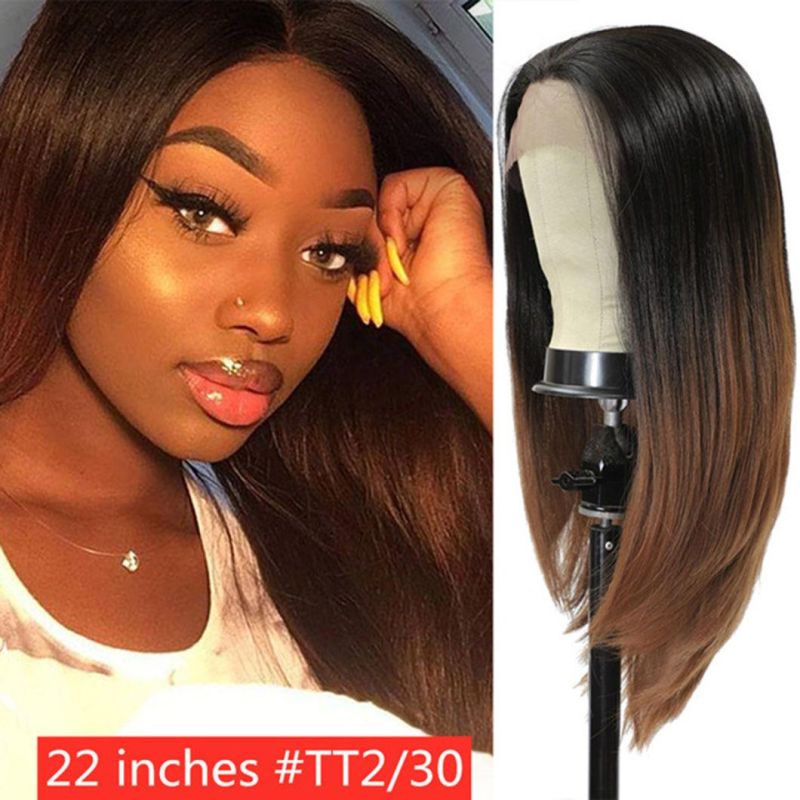 Straight Hair Brazilian Human Hair Wig Lace Front Ombre for Woman Brazilian Human Hair Wigs Natural Wave