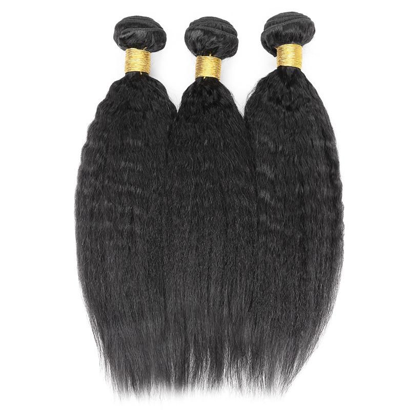 9A 10A Brazilian Virgin Unprocessed Cuticle Aligned Hair Bundles Kinky Straight